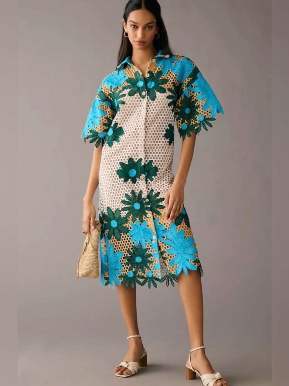 NWT Anthropologie Eva Franco Gaia Dress in Petal Republic